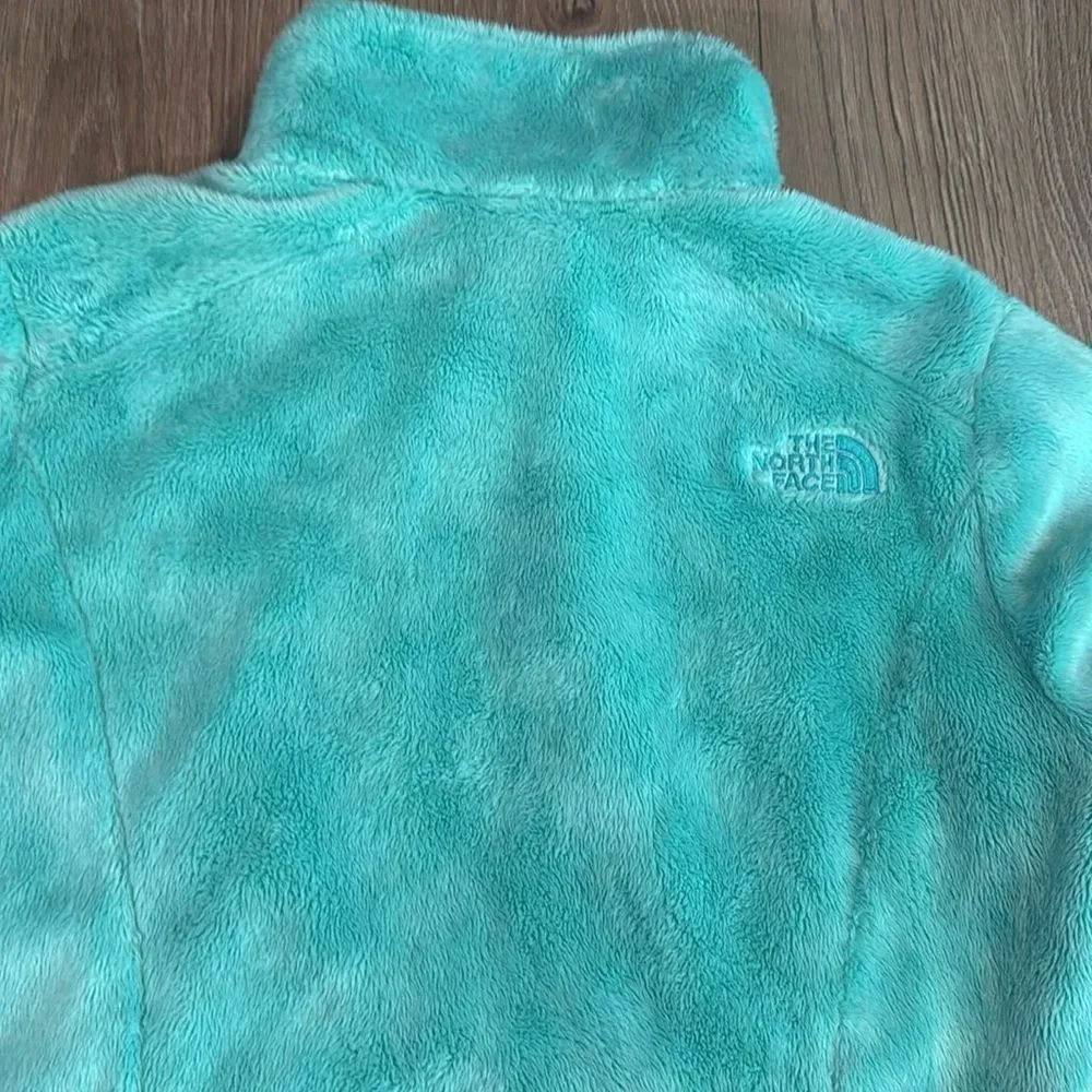 NORTH FACE TEAL OSITO JACKET SUPER SOFT AND FUZZY GIRLS SIZE 18